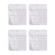 Queens 高級擦髮巾, 白色的, 4個