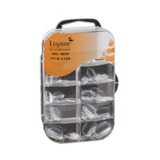 Lupine 短款橢圓形透明指甲片, 透明, 100入