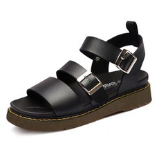 SNRD 男款雙扣皮革涼鞋 SN233