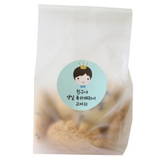 半透明包裝袋 12入+貼紙 皇冠男孩 12入, 1套