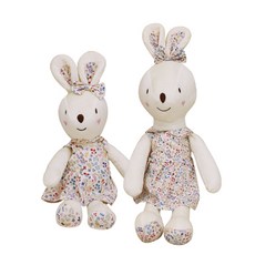 CONY BABY 安撫娃娃 兔子 30cm+兔子 60cm, 象牙白