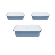 DECOSIN 收納籃 S號, 3個, 藍色