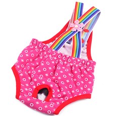 알럽펫 강아지 나들이 옷, 로즈레드, 1개