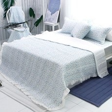 Beau Monde Hera 泡泡紗被子, 藍色