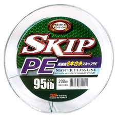 BSFishing 釣具 SKIP PE 8股編織釣魚線, 綠色, 1個