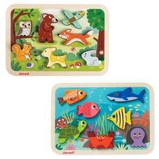 자노드 청키퍼즐 마린 + 포레스트, 1세트, 7피스