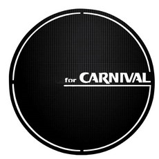 3D碳汽車油箱蓋裝飾貼紙 Grand Carnival款, 黑色, 1個