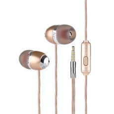 LC 다이아몬드 헤드 베이스 인이어 이어폰, C-16, 골드