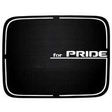 바겐 3D 카본 주유구 스티커 뉴 프라이드, 블랙, 1개