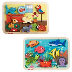 자노드 청키퍼즐 마린 + 애완동물, 1세트, 7피스