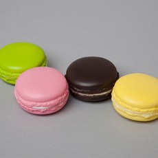 馬卡龍室內裝飾品 4入, 混合顏色