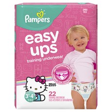 팸퍼스 이지업 트레이닝 팬티형 기저귀 여아용, 22매, 3단계
