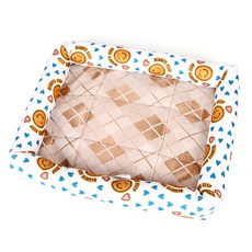 제제펫 패턴 테두리 포인트 반려견 쿠션, Y417PDNS003, 1개