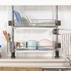 CHAMSAENGHWAL 柱式碗盤瀝水架 400 金色, 混合色