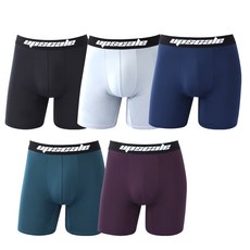 UPSCALE 男款彈性長版四角內褲 5件組 UP-1003