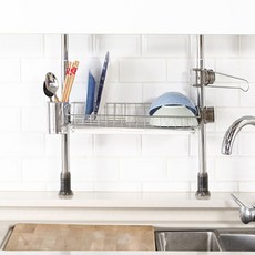 頂天立地瀝水架 400 單層, 混色, 1層, 1組