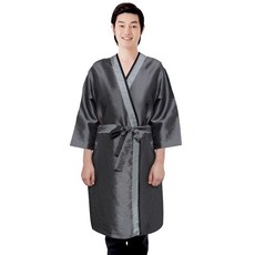 Line NP 拼色美容浴袍, 灰色 (LN1066), 1個