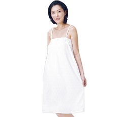 線條肩部按摩浴袍, 白色 (ST241), 1個