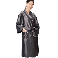 Line NP 圓點美容浴袍, 灰色 (LN134), 1個