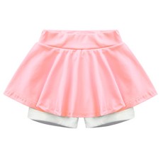 GOING KIDS 女童款素色短泳褲裙