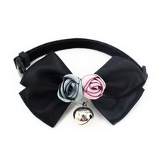 노랜드 Good buddy 본 레이디 투 플라워 클립 칼라 라인 고양이 목걸이 XS, 라이크그레이+퍼플, 1개