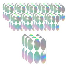 꼬모네임 무지 네임스티커 타원형 10p, 랜덤 발송, 1세트