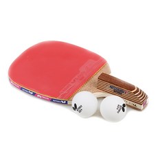 버터플라이 펜홀더 라켓 NITCHUGO-1 + 탁구공 2p, 1세트