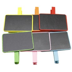 이코디 미니칠판 메모집게 6p 세트, 혼합 색상