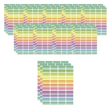素色迷你姓名貼 10入, 隨機發貨, 1套