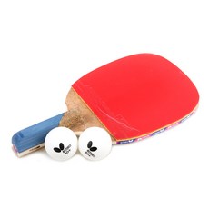 버터플라이 펜홀더 라켓 NAKAMA P + 탁구공 2p, NAKAMA P-10, 1세트