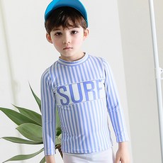 GOING KIDS 童款條紋長袖防曬泳衣