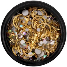 MEIBROWN 珍珠水晶混合美甲裝飾 M02B55, 混色, 1套