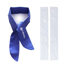 HERC 涼感領巾+保冷劑 2入, 藍色