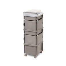 Living Smile 袖珍尿布方型混合型收納推車組, 棕色, 1入