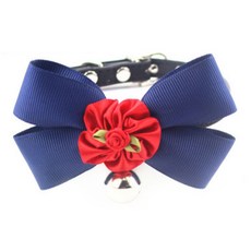 Noland Good buddy 본 미니멀 칼라 라인 고양이 목걸이 S, 딥블루, 1개