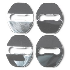 REX.D 車門鎖扣蓋 第3版 New i30 3代掀背車 4入, 銀色鍍鉻