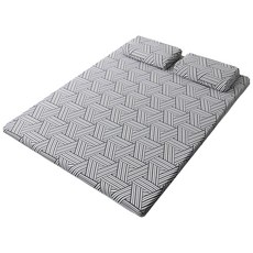 라텍스토리 매트리스 3중직, 투톤그레이, 6cm