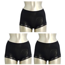 모띠마마 밑단 레이스 인견팬티 3p