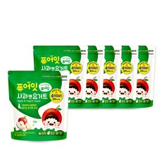 Pure Eat 孩童水果風味方塊餅乾, 蘋果優格口味, 16g, 6包