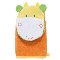 엠케이 동물캐릭터 목욕타올장갑, C(오렌지), 1개