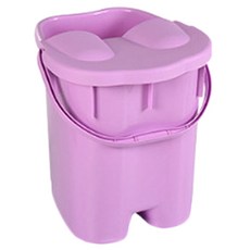 헬스플러스 족욕바스켓 성인용 뚜껑포함 퍼플 대, 1개