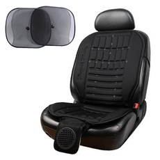 GMZ MOTORS 汽車座椅套 通風坐墊 Wind Force 涼感坐墊 + 遮陽板 2入, 1個, 混合顏色