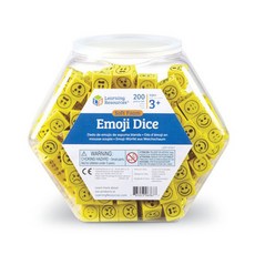 Learning Resources 表情符號骰子 LER6367 200顆, 混色
