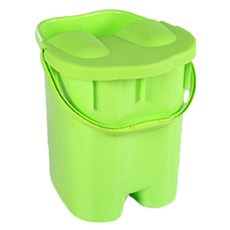 헬스플러스 족욕바스켓 성인용 뚜껑포함 그린 대, 1개