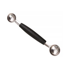 DM 더블 스테인리스 과일 볼러, 블랙, 1개