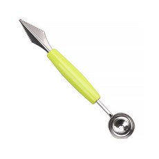 DM 더블 스테인리스 과일 볼러, 그린, 1개