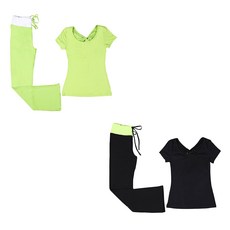 DM 克萊因瑜珈服短袖套裝