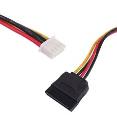 컴스 SATA 전원 케이블 Mini 4P 변환 SATA M Mini 4P ND626, 1개, 15cm