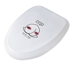 러블리 변기커버 특대형, 피치, 1개