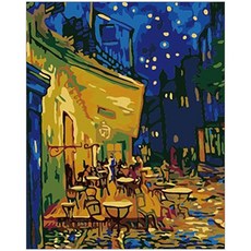 iLovePainting DIY 數字油畫 40 x 50 cm, 梵谷的露天咖啡座